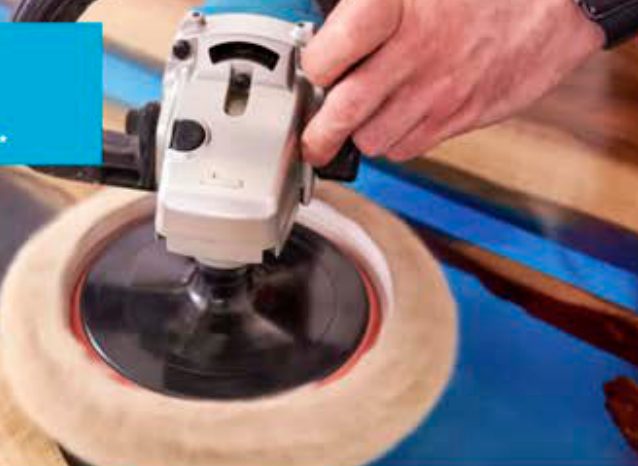 Pulido de una pieza fabricada con resina