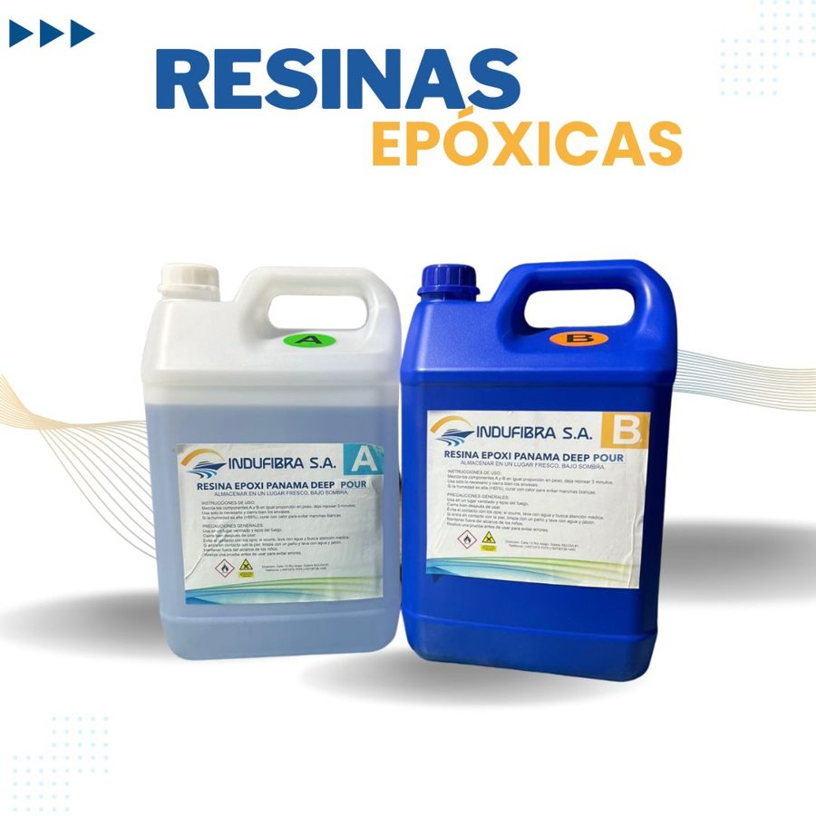 Tarjeta de resinas epóxicas Indufibra con set A y B
