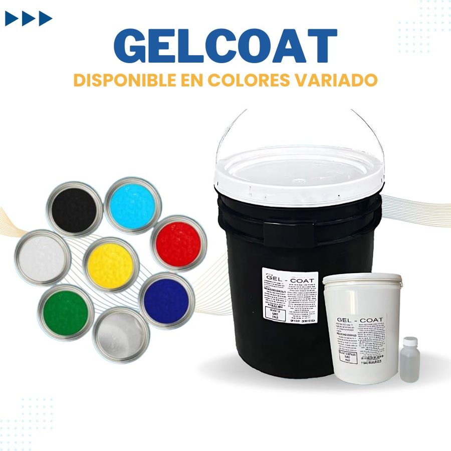 Tarjeta de gelcoat Indufibra en colores variados