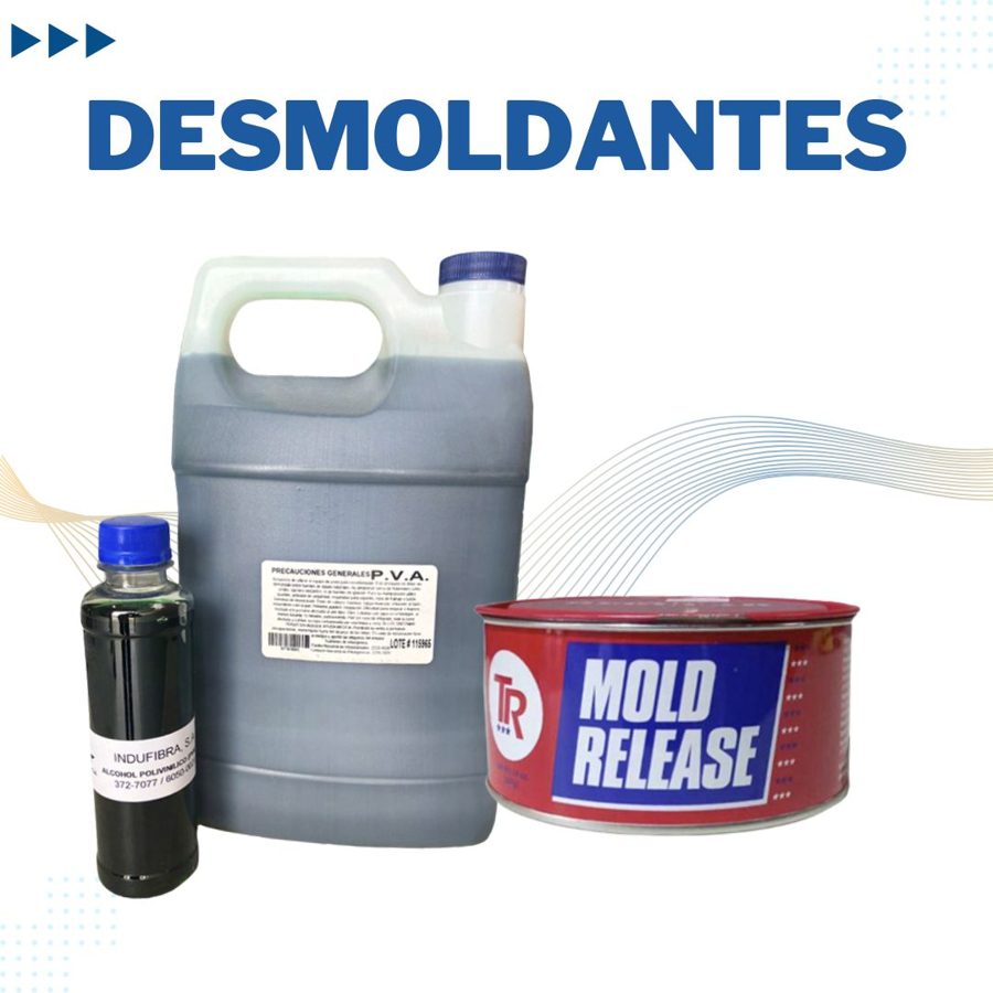 Tarjeta de desmoldantes cera, PVA y estireno